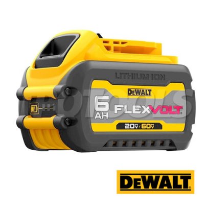 DCB606-B1 แบตเตอรี่ 20V/60V MAX FLEXVOLT 6.0AH ใช้ได้ทั้งเครื่อง 20V, 60V MAX"DEWALT" ดีวอลท์