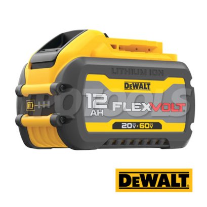 DCB612-B1 แบตเตอรี่ 20V/60V MAX FLEXVOLT 12AH ใช้ได้ทั้งเครื่อง 20V, 60V MAX"DEWALT" ดีวอลท์
