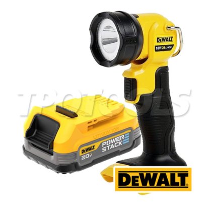DCL040E1-B1 แบตเตอรี่ POWERSTACK 20V MAX 1.7AH พร้อมไฟฉาย LED เทคโนโลยีใหม่ "DEWALT" ดีวอลท์