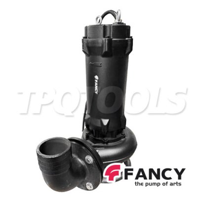 "FANCY" 100WQV100-13-7.5 ปั๊มแช่ดูดโคลน 4 นิ้ว กระแสไฟ 7.5 KW/ 10 แรง (380V) ส่งสูง 13 เมตร ใบพัดตัดเหล็ก 48HR