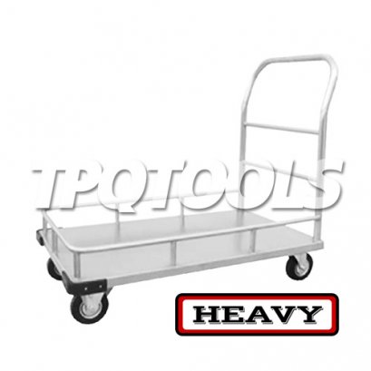 รถเข็นพื้นสแตนเลส มือจับพับไม่ได้ ST-11MR , ST-11LR