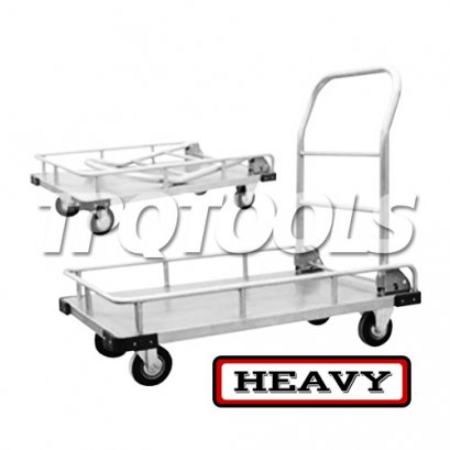 รถเข็นพื้นสแตนเลส มือจับพับได้ ST-10MR , ST-10LR