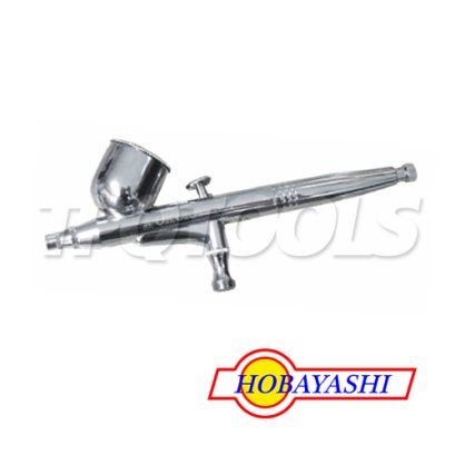 B-3 แอร์บรัช (กระป๋องติดตัว) ขนาดปากพ่น 0.3 มม. ขนาดถ้วย 5CC แรงดัน 1-2.5KG/CM3 HOBAYASHI