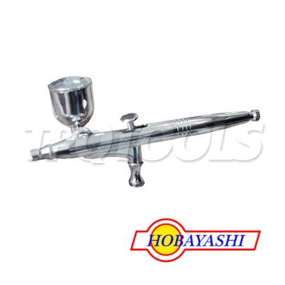 B-3G แอร์บรัช (กระป๋องแยก) ขนาดปากพ่น 0.3 มม. ขนาดถ้วย 5CC แรงดัน 1-2.5KG/CM3 HOBAYASHI