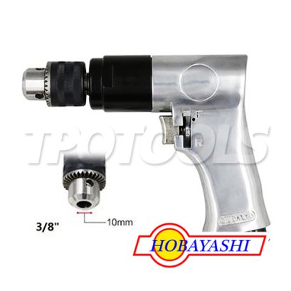 HB-403 สว่านลมปรับซ้ายขวา ขนาด 3/8" (10 มม.) ความเร็วรอบ 1800 RPM HOBAYASHI