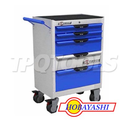 HB-5TC ตู้เครื่องมือช่าง 5 ชั้น พร้อมลิ้นชัก+ล้อ (ลิ้นชักระบบลูกปืนดึงออกง่าย) ขนาด 688x460x858 มม. (ขนาดตู้เปล่า)