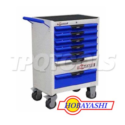 HB-7TC ตู้เครื่องมือช่าง 7 ชั้น พร้อมลิ้นชัก+ล้อ (ลิ้นชักระบบลูกปืนดึงออกง่าย) ขนาด 688x400x858 มม. (ขนาดตู้เปล่า)