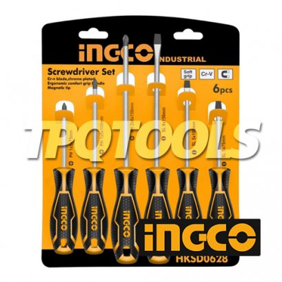 ชุดไขควง 6 ชิ้น INGCO-HKSD0628