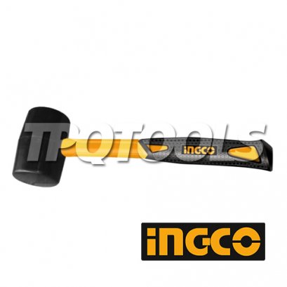 INGCO-HRUM8208 ค้อนยางด้ามไฟเบอร์ 8oz/220g