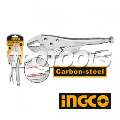 คีมล็อคปากตรง 10นิ้ว INGCO-HSJP0110