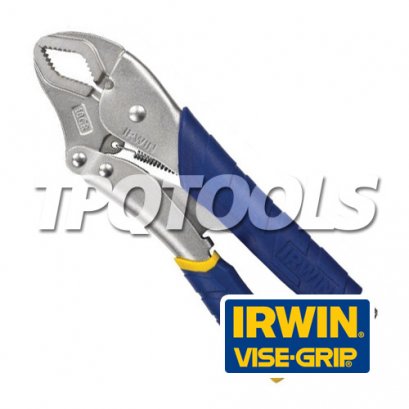 10CR (FR) คีมล็อคปากโค้งด้ามหุ้มยาง 10&quot; IRWIN VISEGRIP