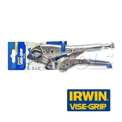 10CR (FR) คีมล็อคปากโค้งด้ามหุ้มยาง 10&quot; IRWIN VISEGRIP