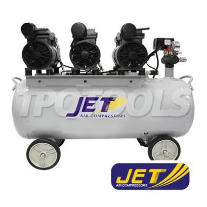 JOS-370 ปั๊มลมไร้น้ำมัน OIL FREE ความจุ 70 ลิตร 550Wx3 รอบมอเตอร์ 1380 รอบ/นาที JET OIL FREE TYPE AIR COMPRESSORS