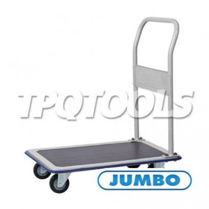 HL-111J รถเข็นพื้นเหล็กชั้นเดียว มือจับข้างเดียวพับไม่ได้ รับน้ำหนัก 220 กก. JUMBO