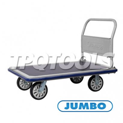 HG-511J รถเข็นพื้นเหล็กชั้นเดียวจับข้างเดียวพับไม่ได้ รับน้ำหนัก 650 กก. JUMBO