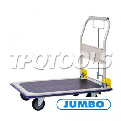 HB-210JCK รถเข็นพื้นเหล็กมือจับข้างเดียวพับได้ เบรคมือ ล้อ 5 นิ้ว รับน้ำหนัก 370 กก. JUMBO