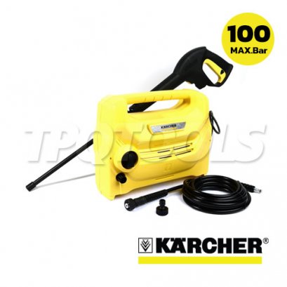 KARCHER (คาร์เชอร์) เครื่องฉีดน้ำแรงดันสูง 100 บาร์ รุ่น K1 Horizontal อัตราการไหล 270-300 ลิตร/ชม. สายต่อยาว 6 เมตร