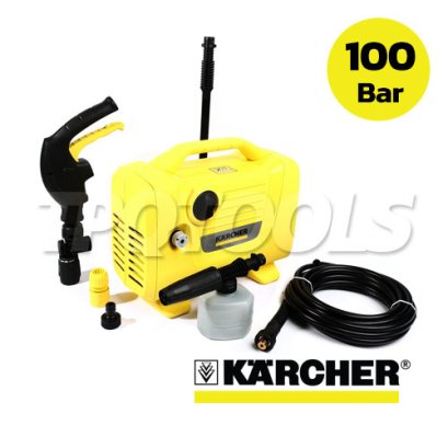 KARCHER (คาร์เชอร์) เครื่องฉีดน้ำแรงดันสูง 100 บาร์ รุ่น K 2POWER VPS มาพร้อมกับมอเตอร์เหนี่ยวนำ อัตราการไหล 360 ลิตร/ชม. เสียงเงียบ