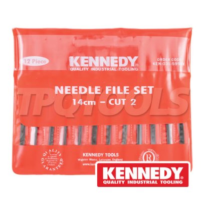 KEN-031-5990K ตะไบช่างทอง 12 ตัวชุด ขนาด 140 มม. (5.1/2") KENNEDY