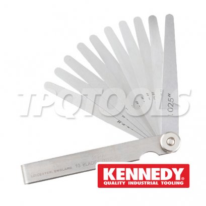 KEN-518-0610K ฟิลเลอร์เกจ 10 ใบชุด (นิ้ว)0.0015&quot;-0.025&quot; KENNEDY IMPERIAL FEELER GAUGE SET