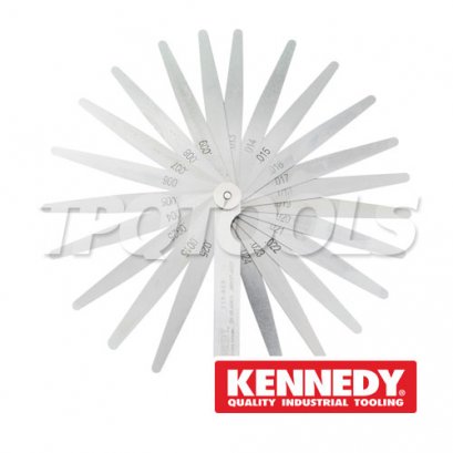 KEN-518-0690K ฟิลเลอร์เกจ 26 ใบชุด (นิ้ว) 0.0015&quot;-0.025&quot; KENNEDY IMPERIAL FEELER GAUGE SET