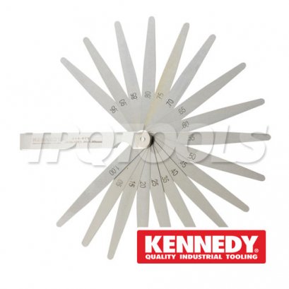 KEN-518-0780K ฟิลเลอร์เกจ 20 ใบชุด ขนาด 0.05-1.0 มม. KENNEDY METRIC FEELER GAUGE