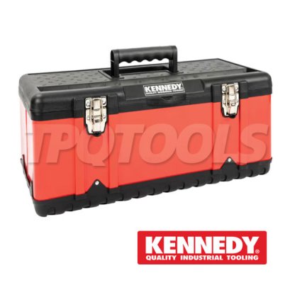 KENNEDY KEN-593-1440K HEAVY DUTY SITE TOOL BOXES กล่องเครื่องมือช่างรุ่นงานหนัก ขนาด 255*298*582 มม.(H+W+D) ด้านในมีถาดใส่อุปกรณ์ช่าง และ ACCESSORIES