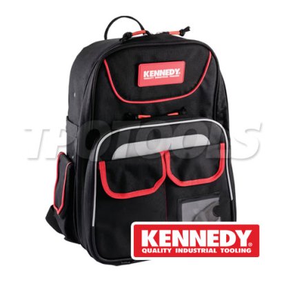 KENNEDY KEN-593-4130K &rdquo;NEW&rdquo; TOOL BACKPACK กระเป๋าเป้ ใส่เครื่องมือช่าง ขนาด 400*140*300 มม.(H+W+D) น้ำหนัก 2.3 กก. ช่องด้านในใส่ของได้เยอะ  (TOOLS NOT INCLUDED)
