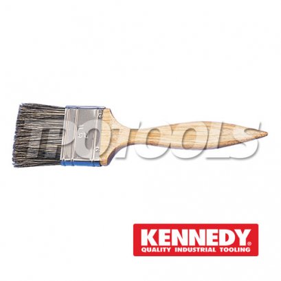 แปรงทาสี Flat Paint Brush, Natural Bristle, 4&quot;