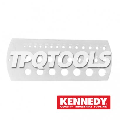 KEN-518-1130K เกจวัดดอกสว่าน (มิล) ขนาด 1.5-12.5 มม. KENNEDY DRILL &amp; DRILL ROD GAUGE