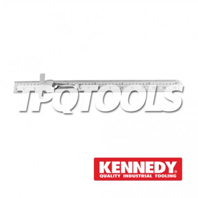 KEN-518-3510K  RUSTLESS RULE &amp; CLIP ROUND END 150mm/6&quot;