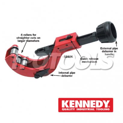 KEN-588-5551K คัตเตอร์ตัดท่อรุ่นงานหนัก ขนาด 5-64 มม. สำหรับท่ออลูมิเนียม ทองเหลือง ทองแดง พร้อมใบมีดลบคมท่อ