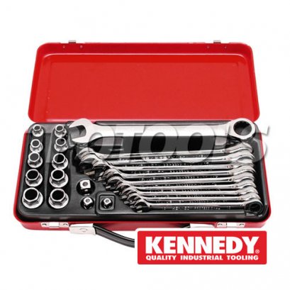 ชุดประแจแหวนฟรีข้างปากตาย KEN-582-3980K