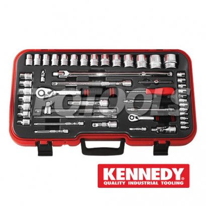 KEN-582-4899K บล็อกชุด 50 ตัว SQ.DR.1/4&quot;, 1/2&quot;