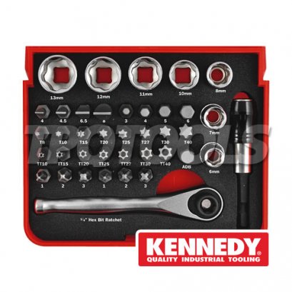 KEN-582-7910K บล็อกชุด 39 ตัวชุด SQ.DR.1/4&quot;