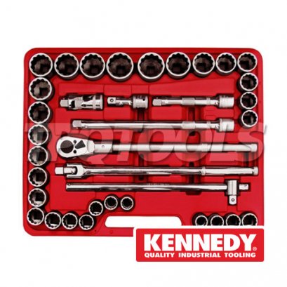 KEN-582-8740K บล็อกชุด 36 ตัวชุด SQ.DR.3/4&quot;