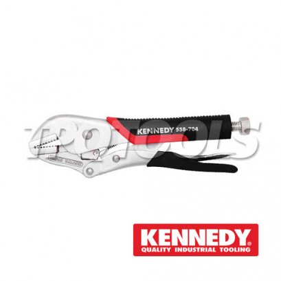 คีมล็อคปากตรง Grip Wrench - Bi-Material Handle KEN-558-7030K, KEN-558-7040K