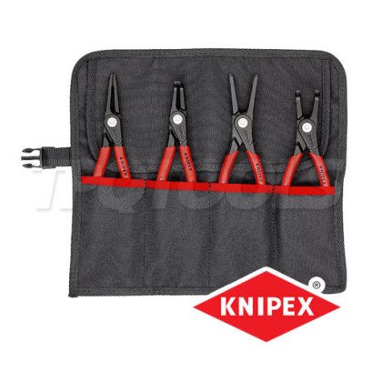 KNIPEX 001957V01 ชุดคีมถ่างแหวน-หุบแหวน 4 ตัวชุด (48,49) พร้อมซอง KNIPEX คะนิเพค คีมช่างมืออาชีพอันดับ 1 MADE IN GERMANY