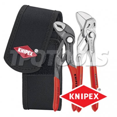 KNIPEX 002072V01 ชุดคีมคอม้า คีมปั๊มน้ำ มินิ 2 ตัวชุด พร้อมกระเป๋าใส่คีม KNIPEX คะนิเพค คีมช่างมืออาชีพอันดับ 1 MADE IN GERMANY