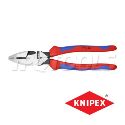 KNIPEX 0912240 คีมปากจิ้งจกอเนกประสงค์ชนิดแรงงัดสูง ขนาด 240 มม. / 9.5 นิ้ว LINEMAN&#039;S PLIERS KNIPEX คะนิเพค คีมช่างมืออาชีพอันดับ 1 MADE IN GERMANY