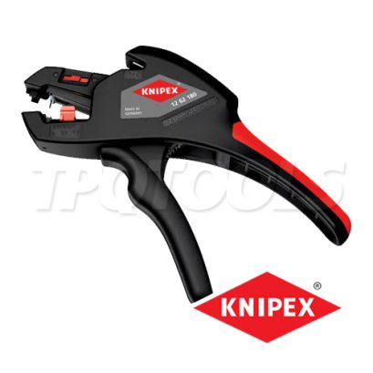 KNIPEX 1262180 คีมปอกสายไฟอัตโนมัติแบบกลม ขนาดสายไฟปอกได้ 0.2-6.0 SQMM / AWG 24-10 KNIPEX คะนิเพค คีมช่างมืออาชีพอันดับ 1 MADE IN GERMANY