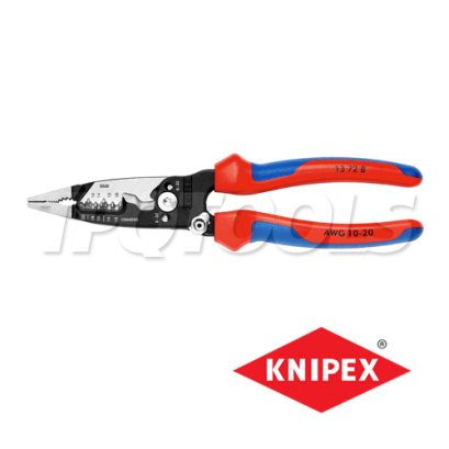 KNIPEX 13728 คีมปอกสายไฟ/คีมปากรวมงานไฟฟ้า ขนาด 200 มม. / 8 นิ้ว KNIPEX คะนิเพค คีมช่างมืออาชีพอันดับ 1 MADE IN GERMANY