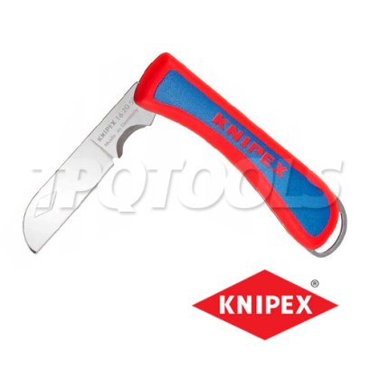 KNIPEX 162050 มีดพับช่างไฟ สำหรับช่างไฟฟ้า ขนาด 120 มม. FOLDING KNIFE FOR ELECTRICIANS KNIPEX คะนิเพค คีมช่างมืออาชีพอันดับ 1 MADE IN GERMANY