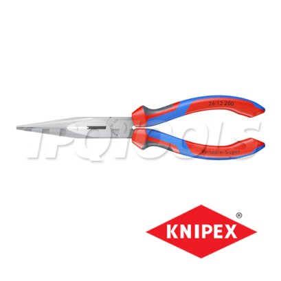 KNIPEX 2612200 คีมปากแหลมแบน ขนาด 8 นิ้ว ด้ามหนา TWOTONE KNIPEX คะนิเพค คีมช่างมืออาชีพอันดับ 1 MADE IN GERMANY