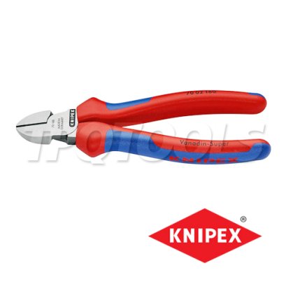 KNIPEX 7002160 คีมตัดปากเฉียง ขนาด 160 มม. / 6 นิ้ว ด้ามหนา TWOTONE KNIPEX คะนิเพค คีมช่างมืออาชีพอันดับ 1 MADE IN GERMANY