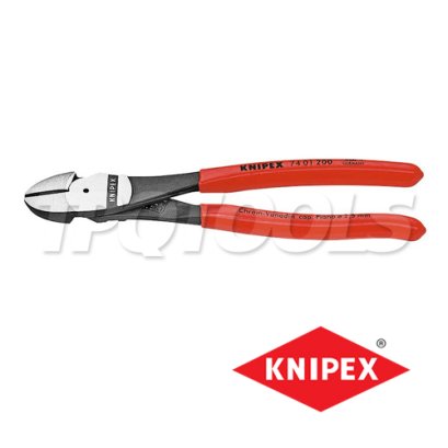 KNIPEX 7401200 คีมตัดปากเฉียงแรงงัดสูง/ผ่อนแรง ขนาด 8 นิ้ว ด้ามพลาสติกกันลื่น KNIPEX คะนิเพค คีมช่างมืออาชีพอันดับ 1 MADE IN GERMANY