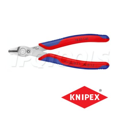 KNIPEX 7803140 คีมตัดงานละเอียดแม่นยำอิเล็กทรอนิกส์ 0.2-2.1 มม. ยาว 5.1/2&quot; (ด้าม TWOTONE) KNIPEX คะนิเพค คีมช่างมืออาชีพอันดับ 1 MADE IN GERMANY