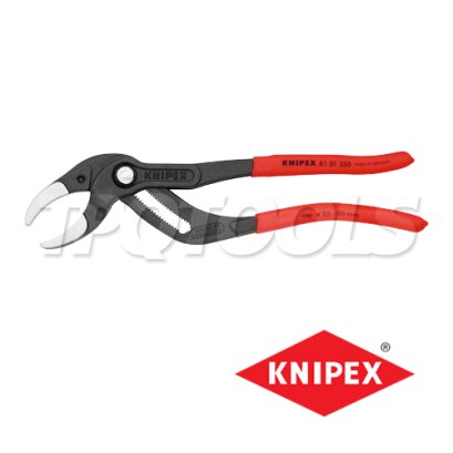KNIPEX 8101250 คีมเชื่อม/คีมสำหรับต่อท่อฟิตติ้ง งานท่อต่างๆ รุ่นงานหนัก เส้นผ่านศูนย์กลาง 25-80 มม. ความยาวคีม 10 นิ้ว เหล็กรมดำ ด้ามพลาสติกกันลื่น KNIPEX คะนิเพค คีมช่างมืออาชีพอันดับ 1 MADE IN GERMANY