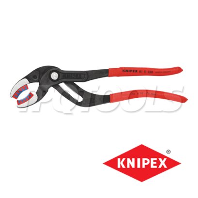 KNIPEX 8111250 คีมเชื่อม/คีมสำหรับต่อท่อฟิตติ้ง งานท่อต่างๆ รุ่นงานหนัก เส้นผ่านศูนย์กลาง 10-75 มม. ความยาวคีม 10 นิ้ว เหล็กรมดำ ด้ามพลาสติกกันลื่น KNIPEX คะนิเพค คีมช่างมืออาชีพอันดับ 1 MADE IN GERMANY
