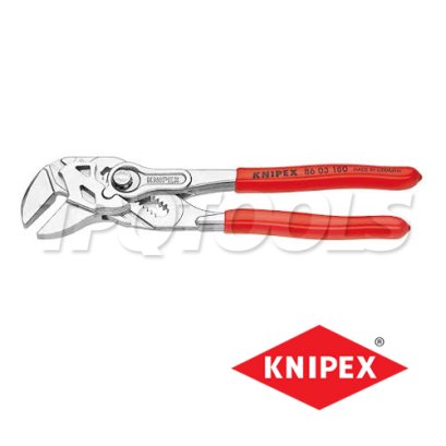 KNIPEX 8603180 คีมประแจขันน็อตในตัวเดียว / คีมคอเลื่อน 7 นิ้ว โครวานาเดียม ด้ามพลาสติก KNIPEX คะนิเพค คีมช่างมืออาชีพอันดับ 1 MADE IN GERMANY